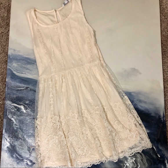 Charming Charlie Dresses & Skirts - Cream Lace Dress